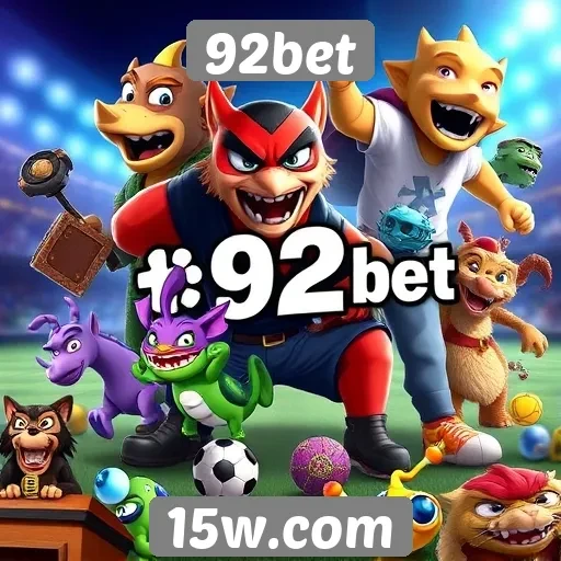 Diversidade de jogos disponíveis na 92bet